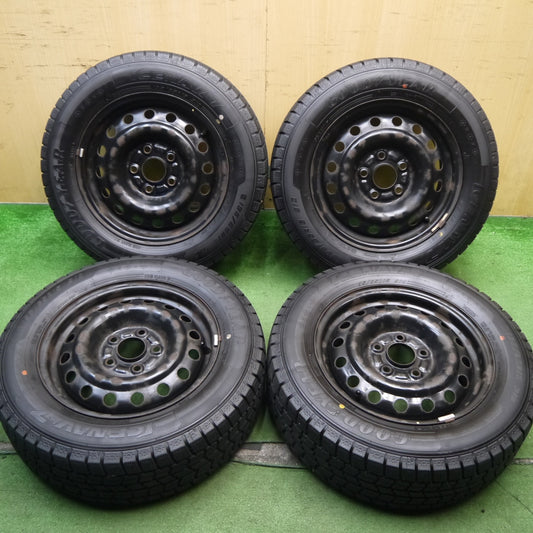 バリ溝！22年！9.5分★スタッドレス 195/65R15 グッドイヤー アイスナビ7 スチール ホイール 15インチ PCD114.3/5H★5062001Hス