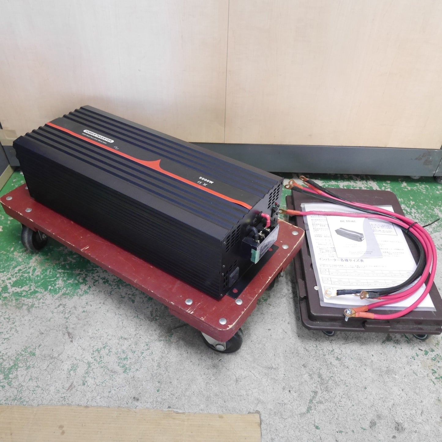 [送料無料] キレイ☆パワー インバーター 5000W メーカー 型式 不明 DC24V AC100V 50Hz POWER INVERTER 車載 充電 発電 非常用 電源☆
