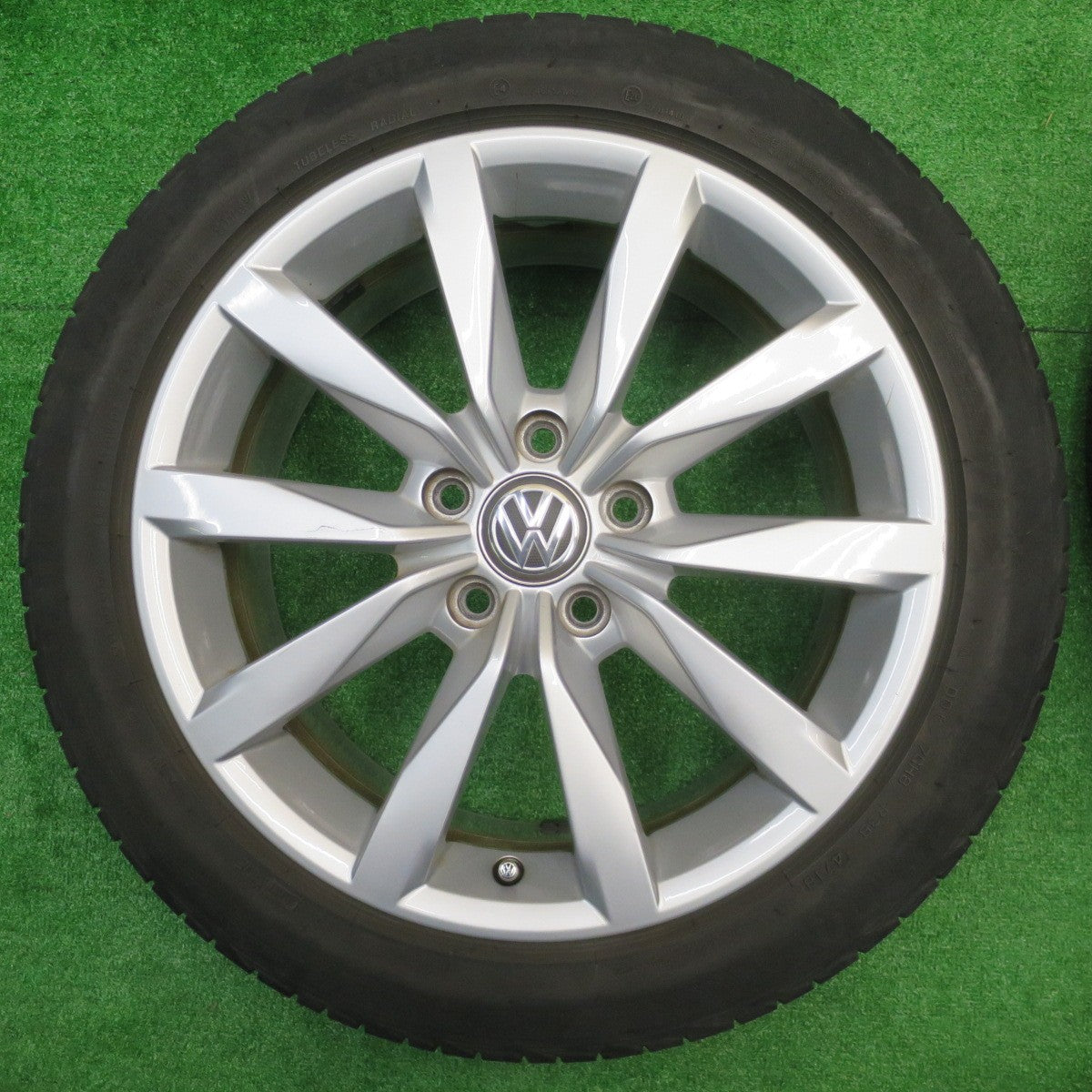 4本価格★ワーゲン ゴルフ7 ハイライン 純正 225/45R17 ブリヂストン トランザ T001 17インチ PCD112/5H★5101504NJノ