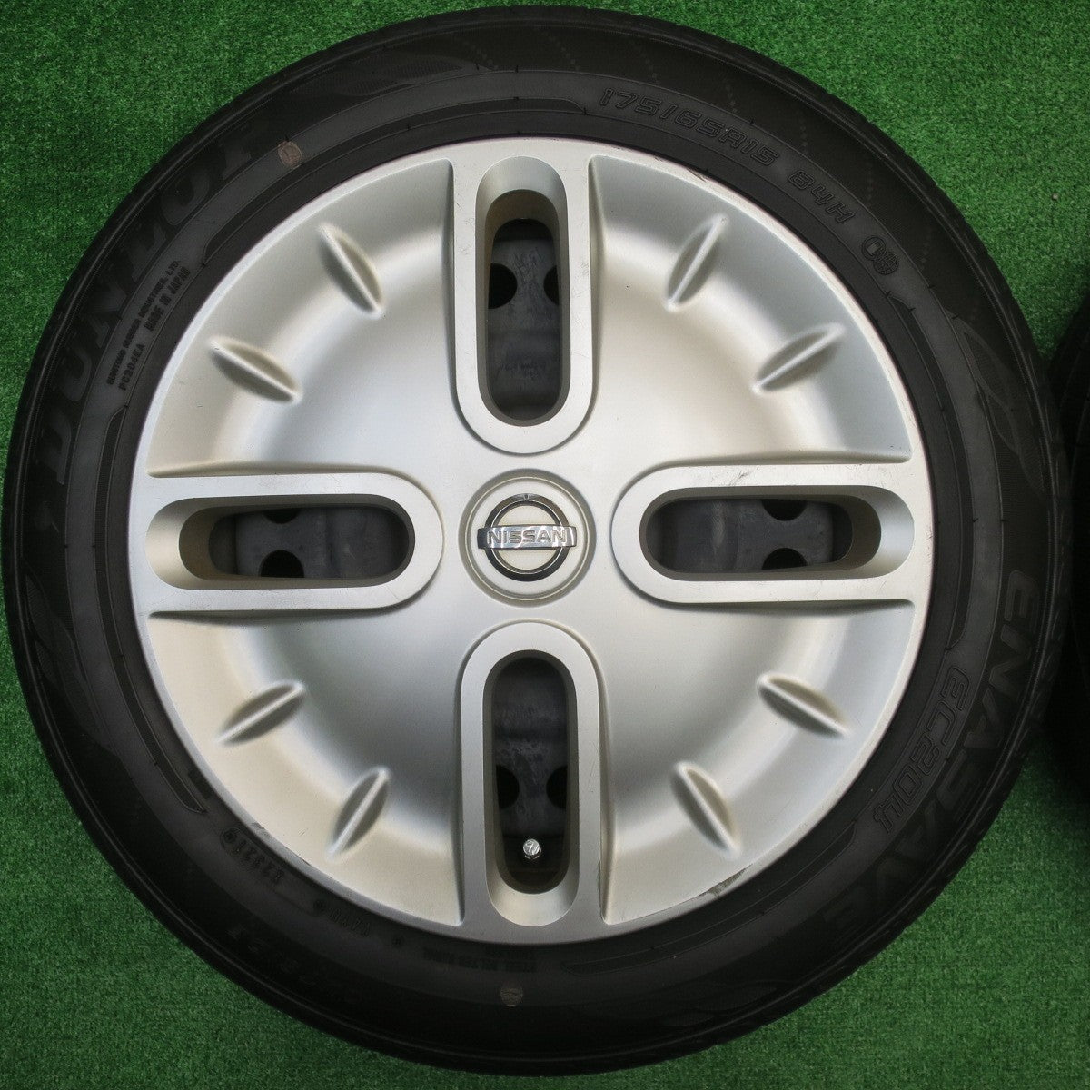 4本価格！21年★日産 キューブ 純正 スチール 175/65R15 ダンロップ エナセーブ EC204 15インチ PCD100/4H★5101402NJノ
