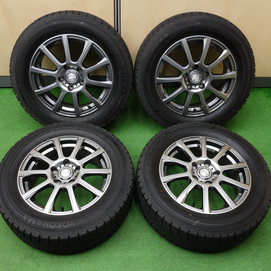 バリ溝！23年！キレイ！9.5分◎スタッドレス 215/60R16 ヨコハマ アイスガード iG52C B-Win 社外 アルミ 16インチ PCD114.3/5H◎6091801KTス