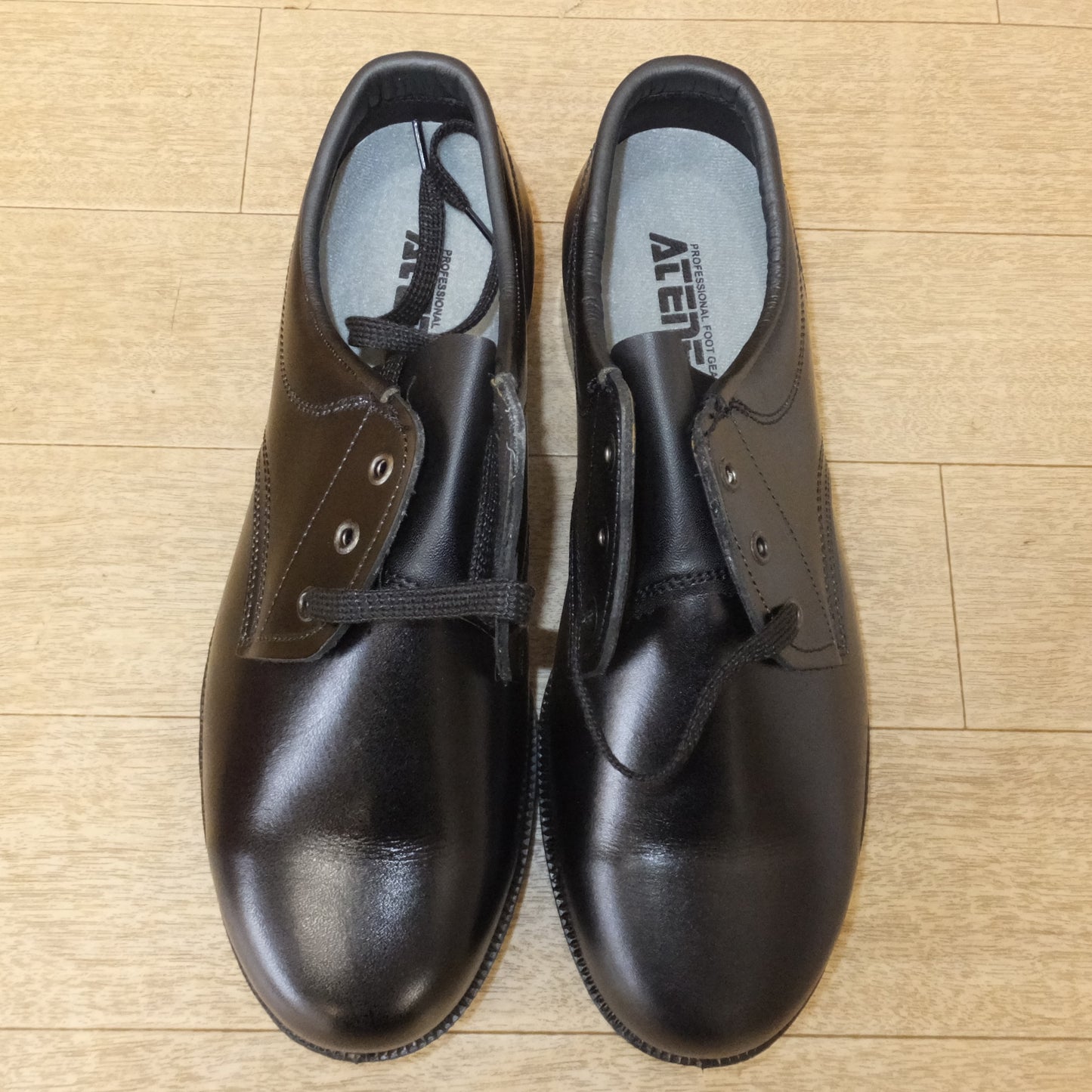 [送料無料] 未使用★青木産業 ATENEO 短靴501 革製S 黒 25 1/2EEE　PROFESSIONAL FOOT GEAR★