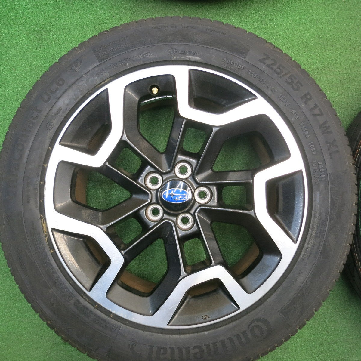 未使用！24年★スバル GP7 XV 純正 225/55R17 コンチネンタル ウルトラコンタクト UC6 17インチ PCD100/5H★5042203TNノ