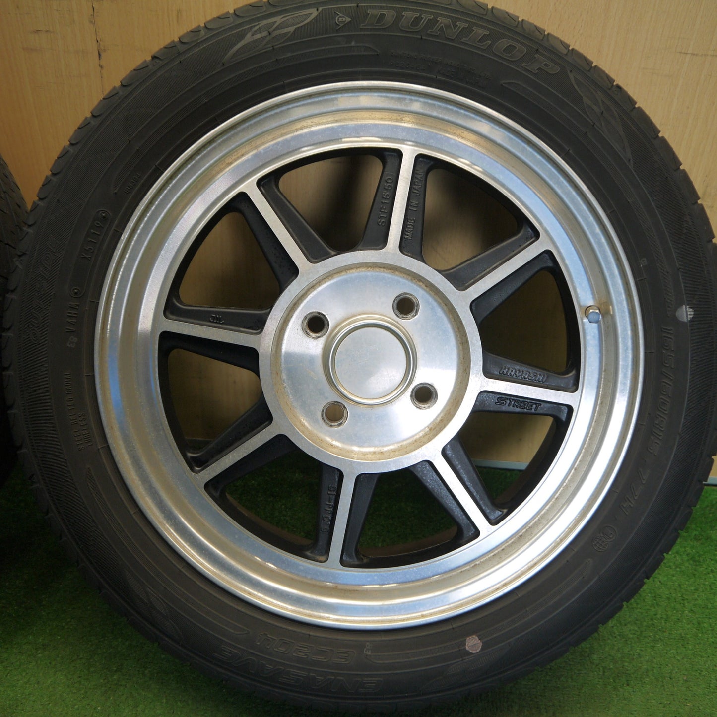 4本価格★ハヤシ Racing HAYASHI STREET 165/60R15 ダンロップ エナセーブ EC204 ストリート レーシング 15インチ PCD100/4H★6042802Hノ