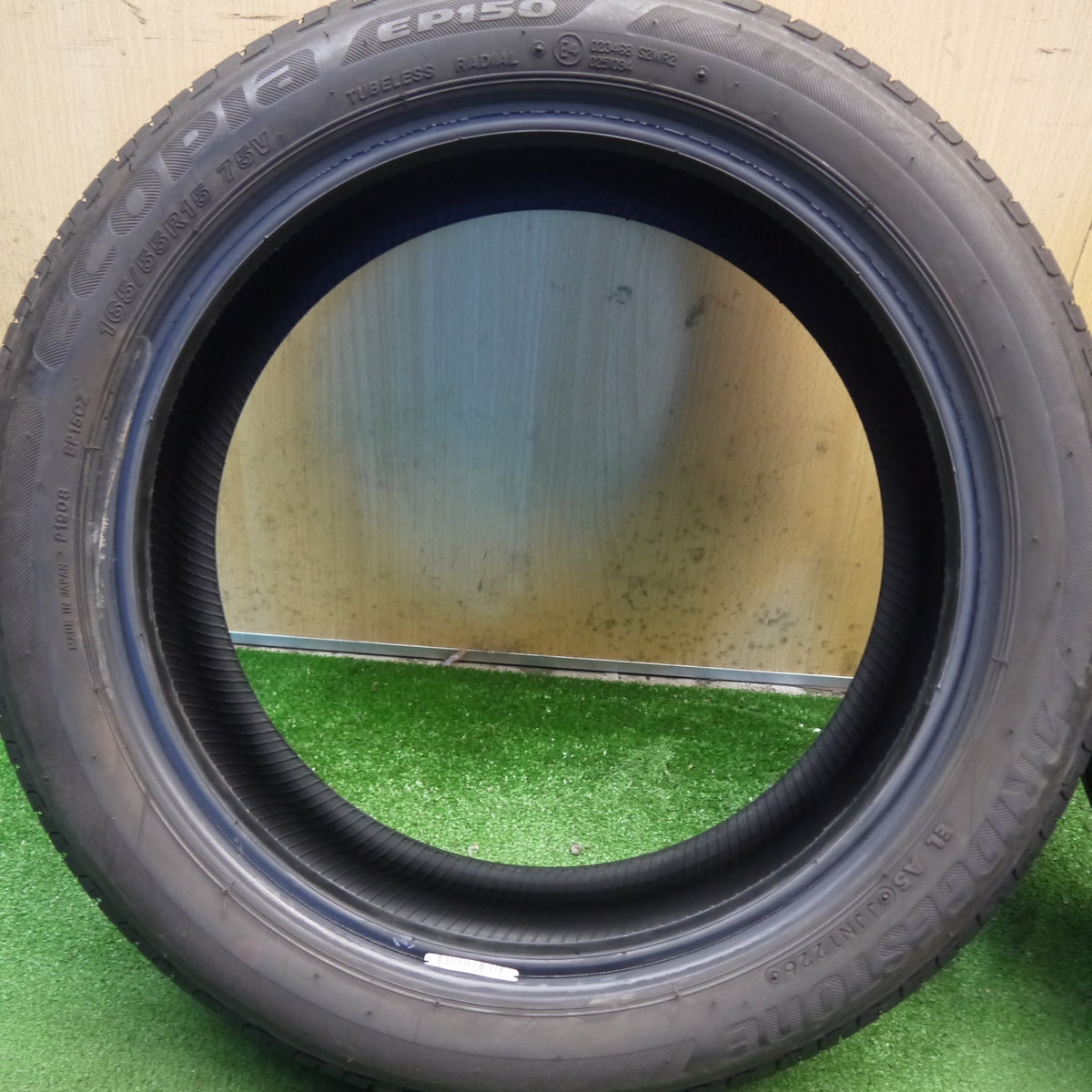 4本価格！26年◎165/55R15 ブリヂストン エコピア EP150 タイヤ 15インチ ワゴンR スペーシア デイズ ルークス 等◎6093002Hノタ