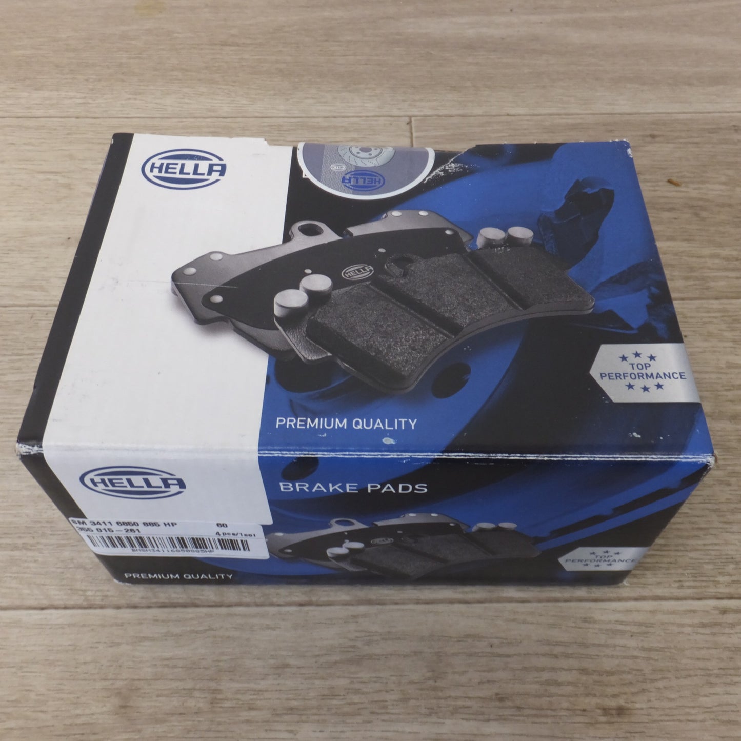 [送料無料] 未使用★ヘラ HELLA ブレーキパッド 8DB SM 3411 6850 885 HP 355 015-261　BMW 5 6シリーズ用★