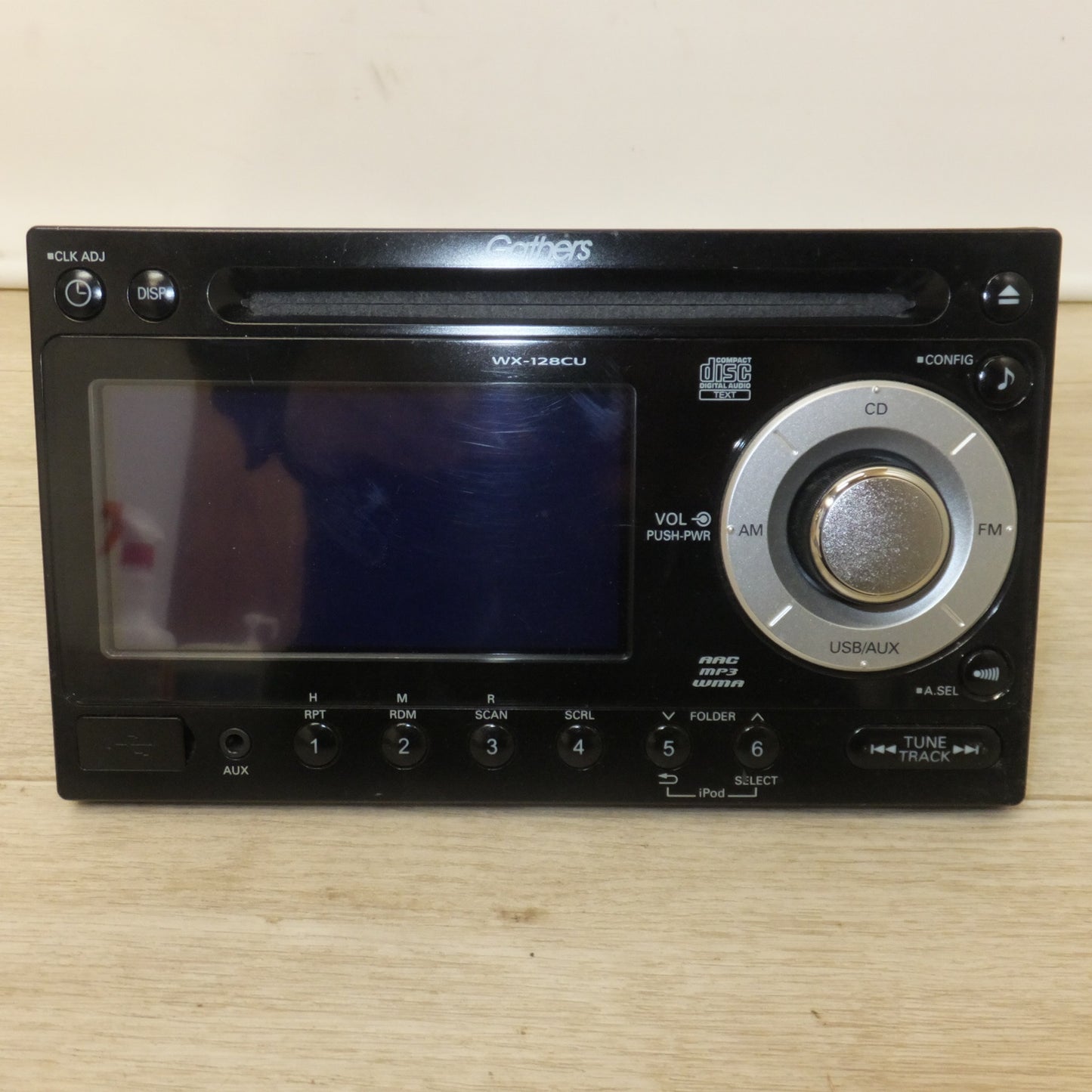 [送料無料] ★三洋製 ホンダ 純正 デュアルサイズCD・USBコンポ Gathers WX-128CU CDF-R9111 08A00-8P0-250★