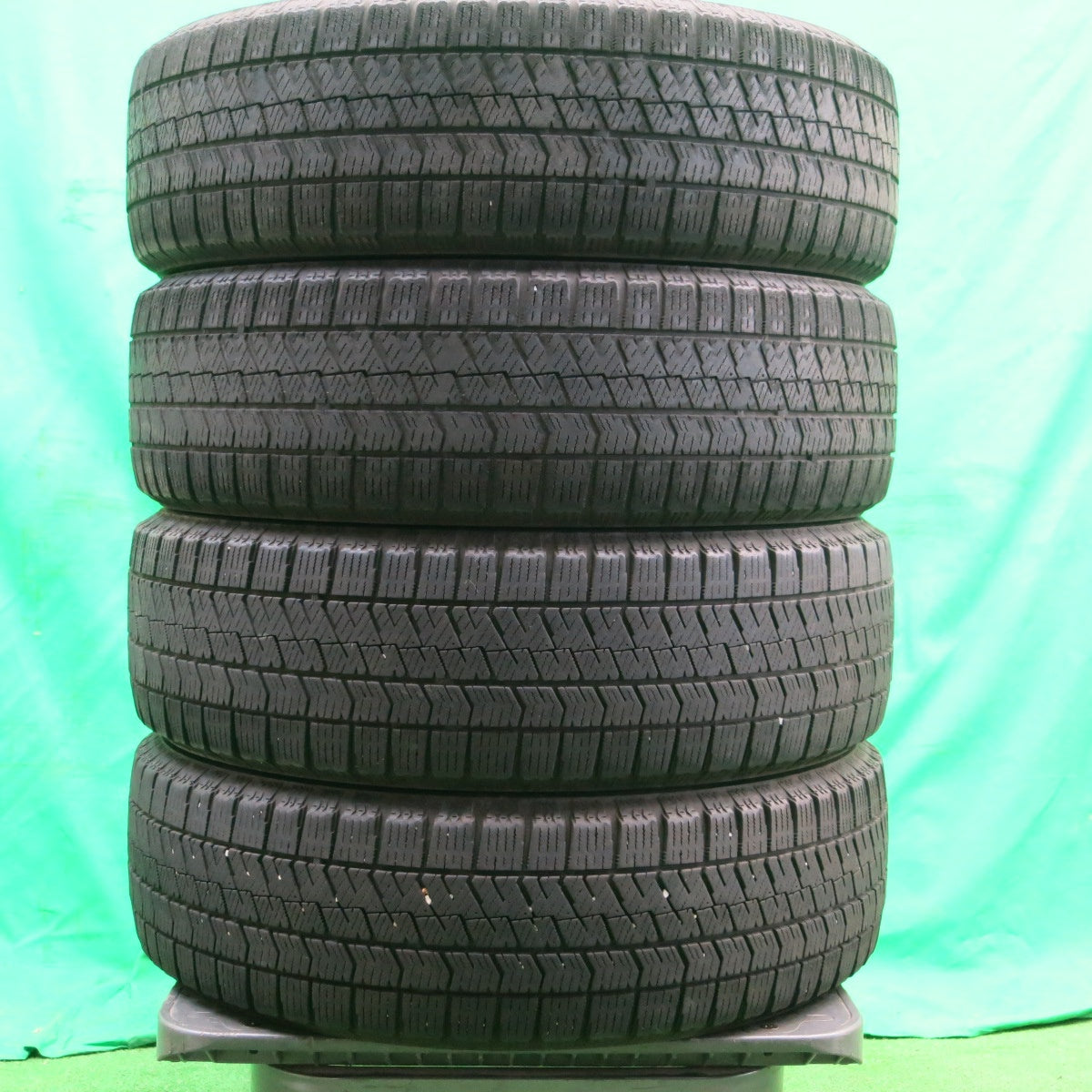 *送料無料* 4本価格★ホンダ N-BOX カスタム 純正 165/55R15 スタッドレス ブリヂストン ブリザック VRX2 15インチ PCD100/4H★4042902ナス