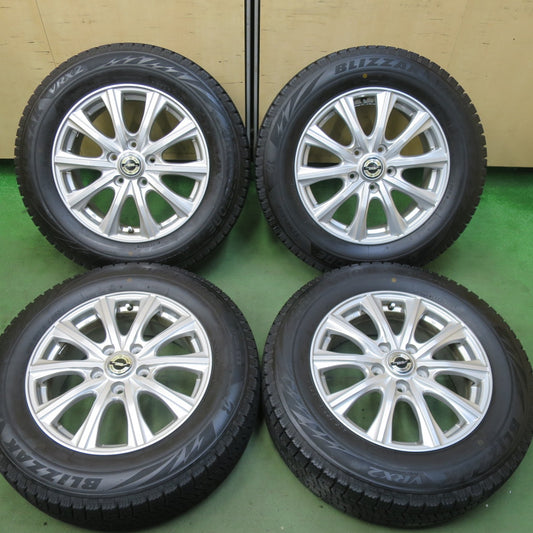 バリ溝！22年！キレイ！9.5分★スタッドレス 205/65R16 ブリヂストン ブリザック VRX2 AXEL アクセル 16インチ PCD114.3/5H★5111006TTス