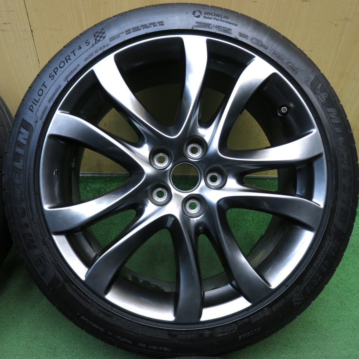 4本価格◎マツダ GJ系 アテンザ 純正 225/45R19 ミシュラン パイロットスポーツ4 S 19インチ PCD114.3/5H◎6083105KKノ