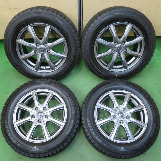 タイヤほぼ未使用！21年！キレイ★スタッドレス 215/60R16 ダンロップ ウインターマックス WM02 STRANGER ストレンジャー 16インチ PCD114.3/5H★5022102イス