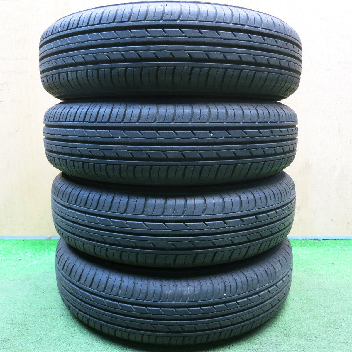バリ溝！24年！8.5分◎スズキ アルト ワゴンR 純正 スチール 145/80R13 ヨコハマ BluEarth-ES ES32 ブルーアース 13インチ PCD100/4H◎6101505HAノ