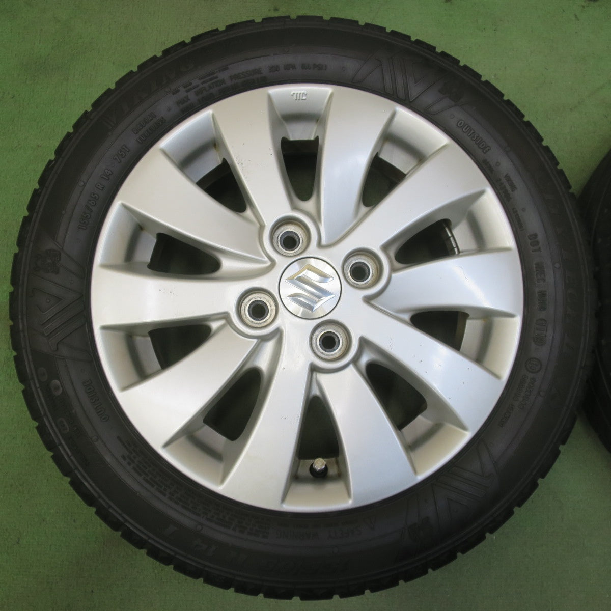 4本価格◎スズキ MK32S スペーシア カスタム 純正 155/65R14 バイキング CITYTECHⅡ 14インチ PCD100/4H◎6072801イノ
