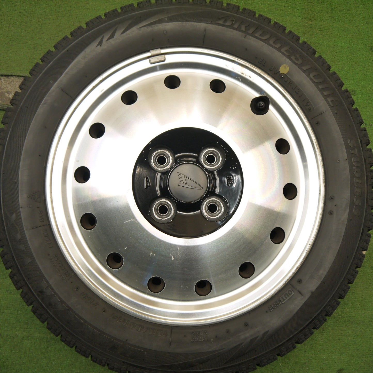 4本価格★ダイハツ ネイキッド 純正 155/65R14 スタッドレス ブリヂストン ブリザック VRX 14インチ PCD100/4H★5052001Hス