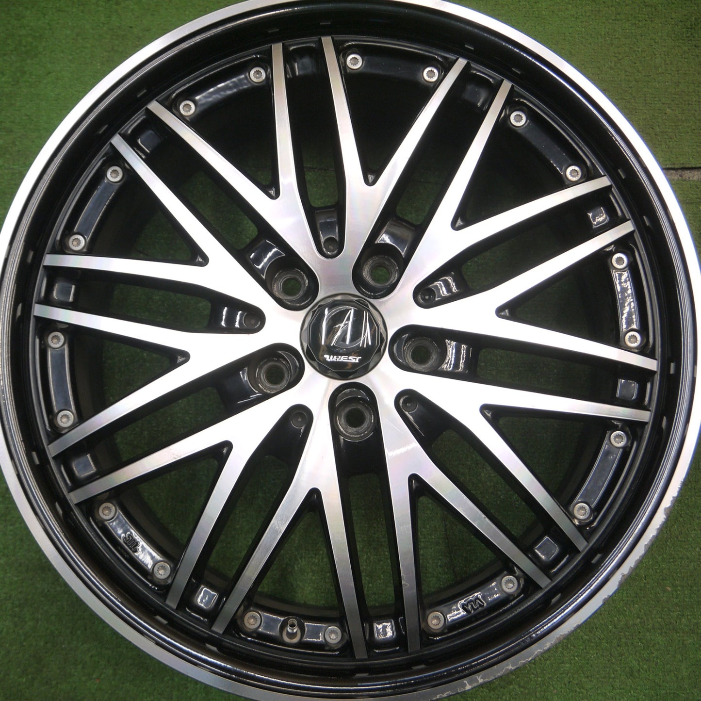 [送料無料] 4本価格★WREST WM-3 18インチ ホイール ヴァレスト 18×7J PCD114.3/5H★5012002Hホ