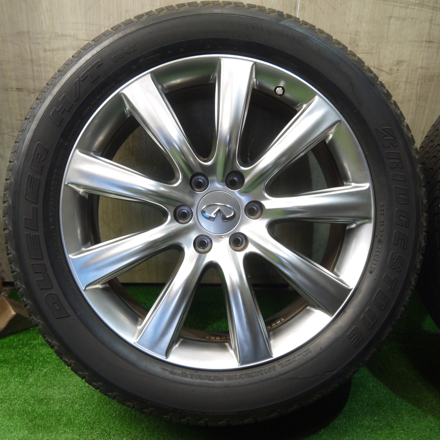 バリ溝！9.5分◎インフィニティ QX56 QX80 純正 RAYS 275/50R22 ブリヂストン デューラー H/T 684Ⅱ ブリヂストン アレンザ A/S 02 22インチ PCD139.7/6H◎6061601KKノ