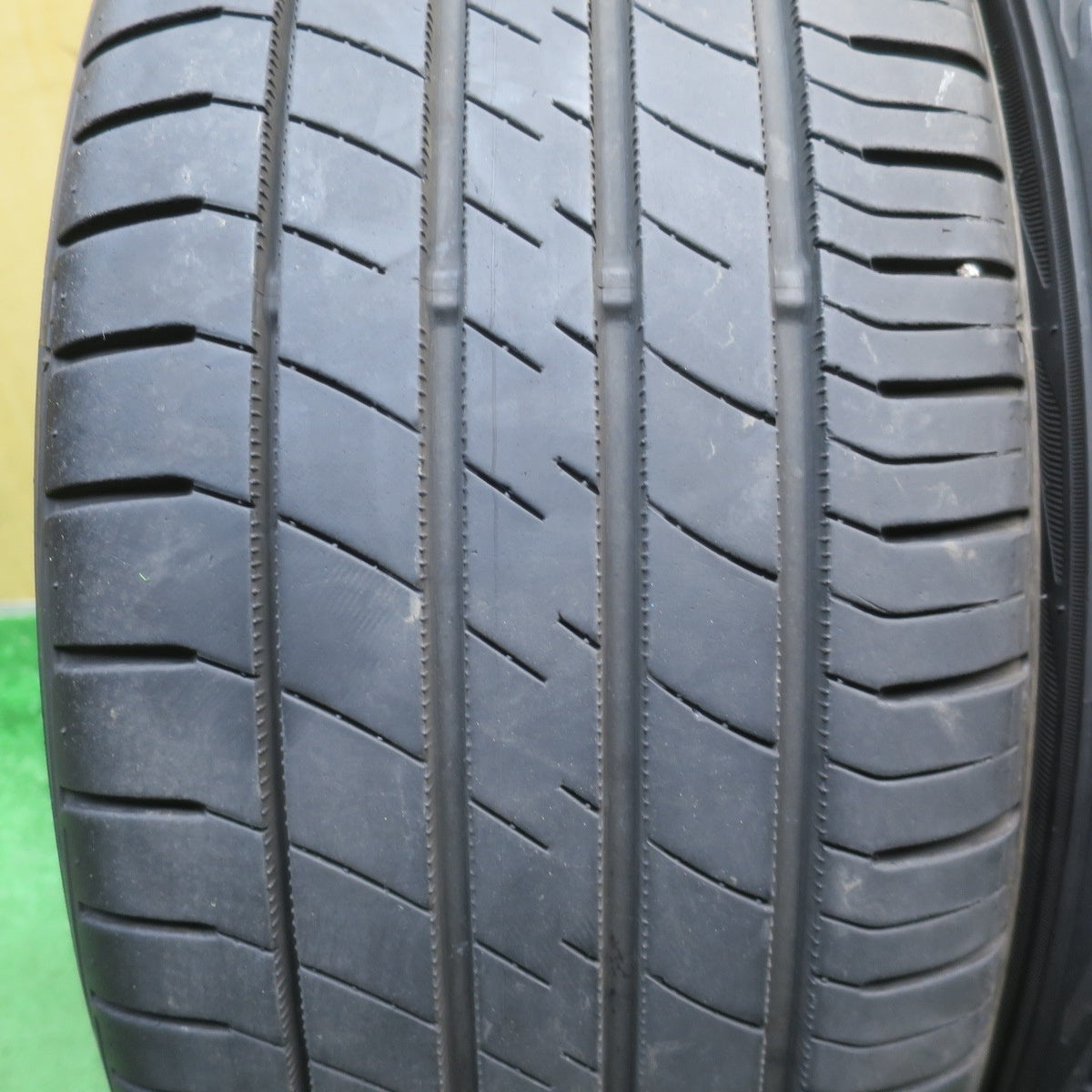 バリ溝！9分◎プリウス 等 215/45R17 ダンロップ LE MANS V MANARAY SPORT ルマン5 マナレイ スポーツ 17インチ PCD100/5H◎6060904NJノ