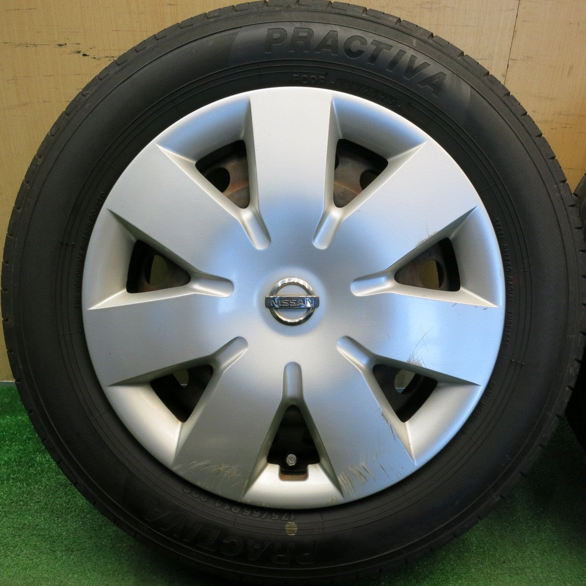 ほぼ未使用！25年★日産 ノート 純正 スチール 175/65R14 プラクティバ ヨコハマ 14インチ PCD100/4H★6051702HAノ
