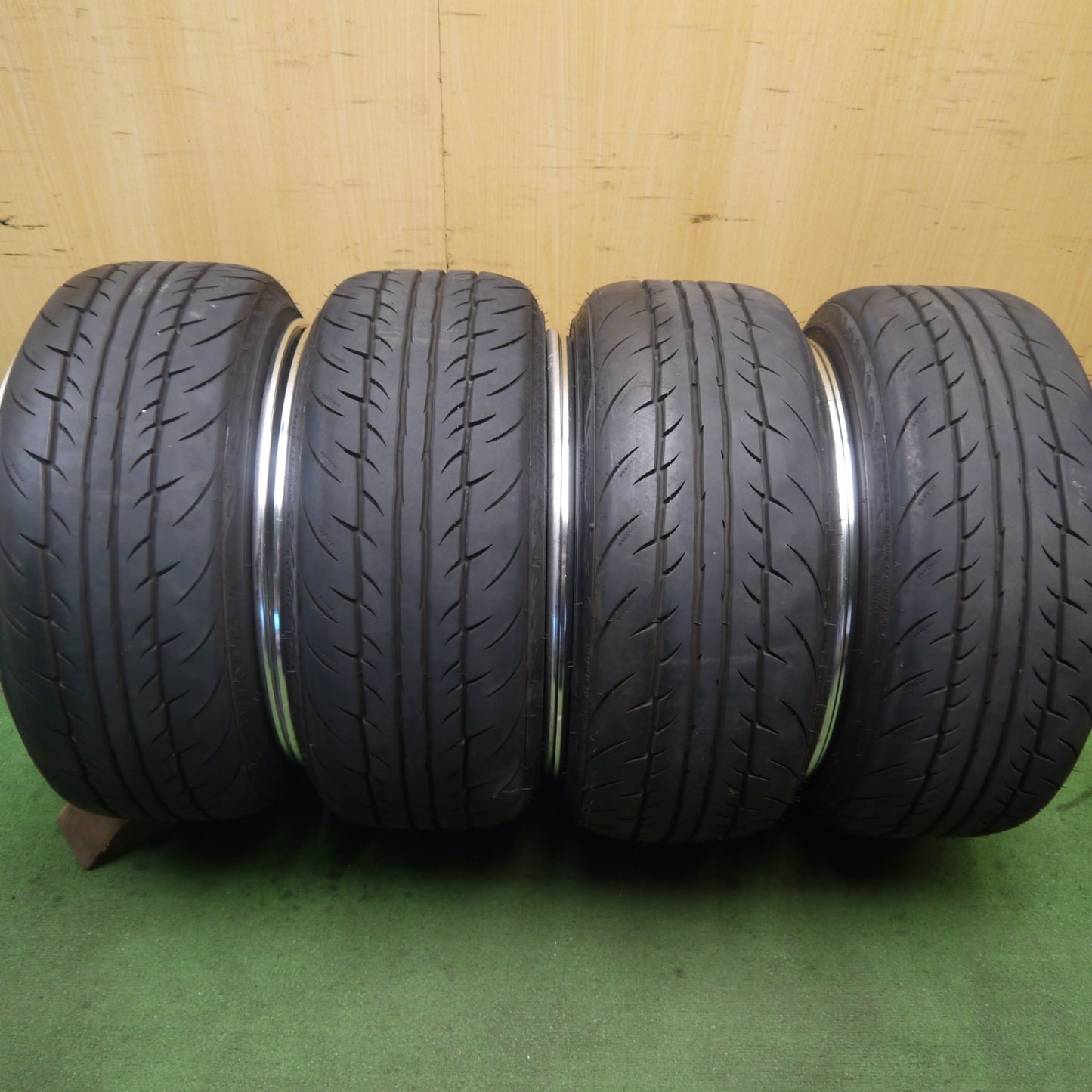 バリ溝！24年！キレイ！9分★WORK Seeker SKX 195/40R17 ファイナリスト 595 EVO ワーク シーカー 17インチ PCD100/4H★5082902Hノ