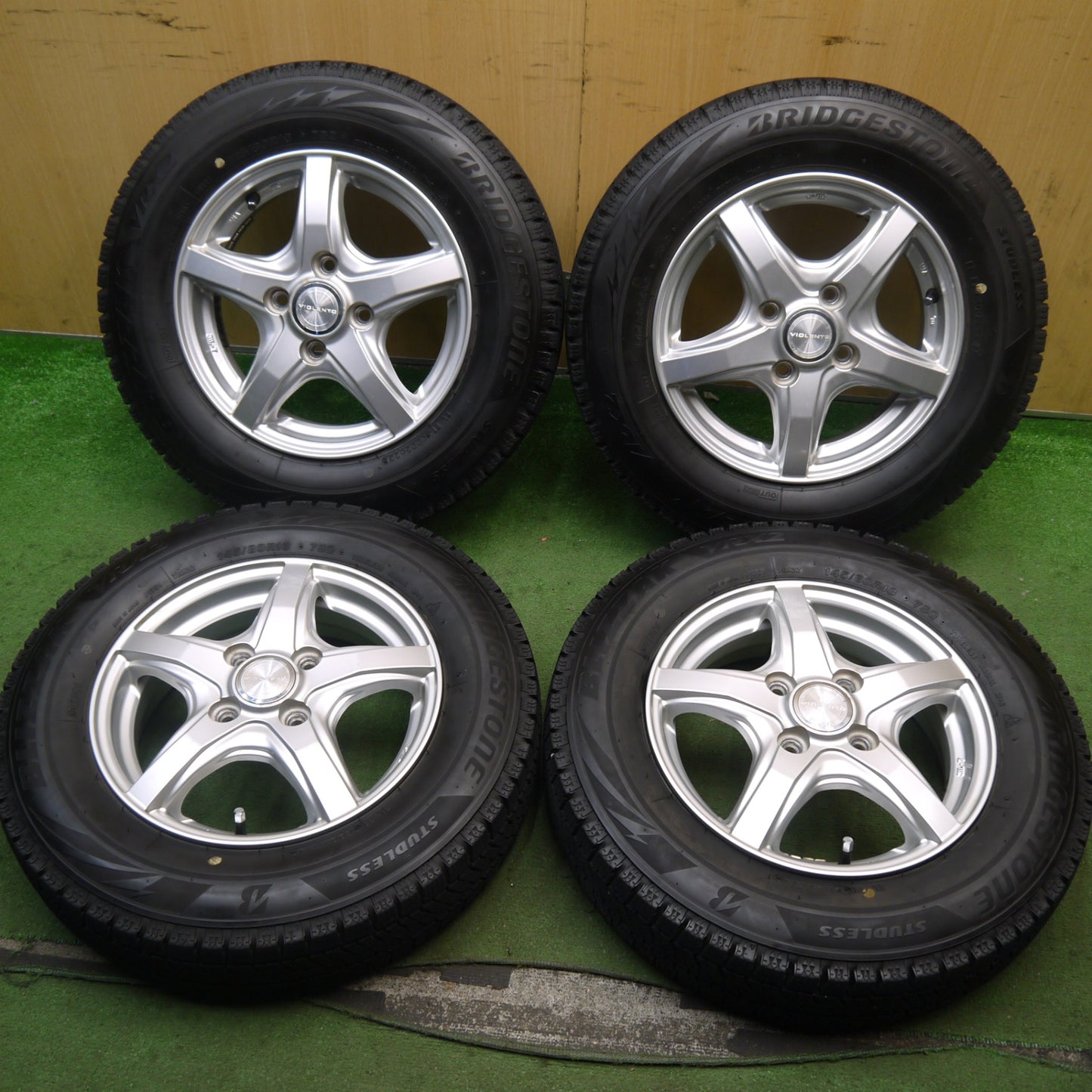 4本価格！22年★スタッドレス 145/80R13 ブリヂストン ブリザック VRX2 VIOLENTO JS ヴィオレント 13インチ PCD100/4H★5090101Hス