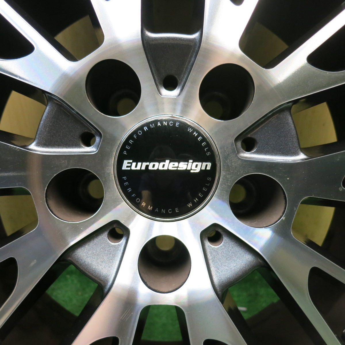 バリ溝！23年！9.5分◎スタッドレス 215/65R16 ダンロップ ウインターマックス 03 Eurodesign CALWER ユーロデザイン カルヴァー 16インチ PCD114.3/5H◎6100307HAス