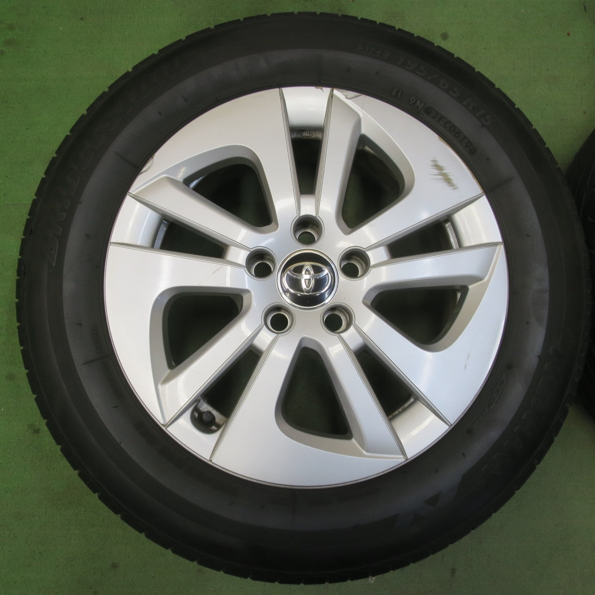 4本価格★トヨタ 50系 プリウス 純正 195/65R15 ブリヂストン ネクストリー エコピア 15インチ PCD100/5H★6043010イノ