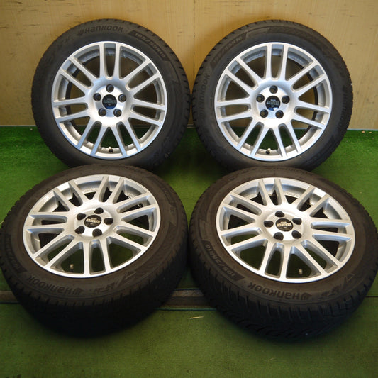 ほぼ未使用！25年！キレイ◎ワーゲン 等 195/55R16 スタッドレス ハンコック ウインター アイセプト IZ3 DESIGN HAWNER W07 ハウナー デザイン 16インチ PCD100/5H◎6082105Hス