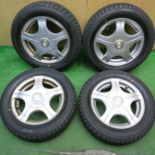 バリ溝！22年！ほぼ10分★スタッドレス 155/65R13 ブリヂストン アイスパートナー2 JOKER QUEEN ジョーカー クイーン 13インチ PCD100 110 114.3/4H マルチ★5052502HAス