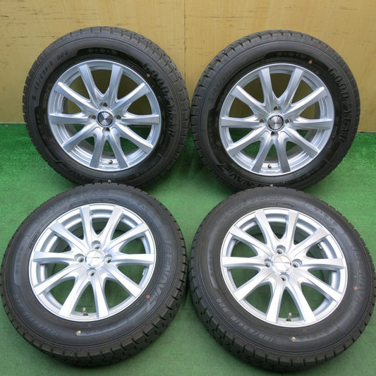 バリ溝！キレイ！9.5分★スタッドレス 195/65R16 グッドイヤー アイスナビ7 ravrion RS01 ラブリオン 16インチ PCD100/4H★6032906HAス