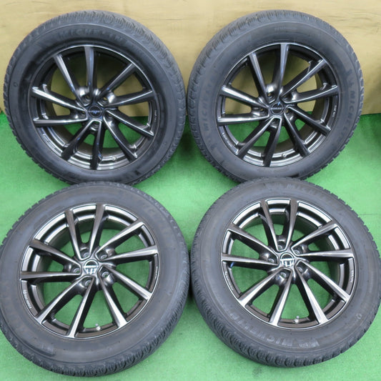 センサー付！バリ溝！キレイ！8.5分★ワーゲン 等 BORBET TypeV 235/55R18 スタッドレス ミシュラン X-ICE SNOW SUV ボルベット タイプV 18インチ PCD112/5H★6030701NKス