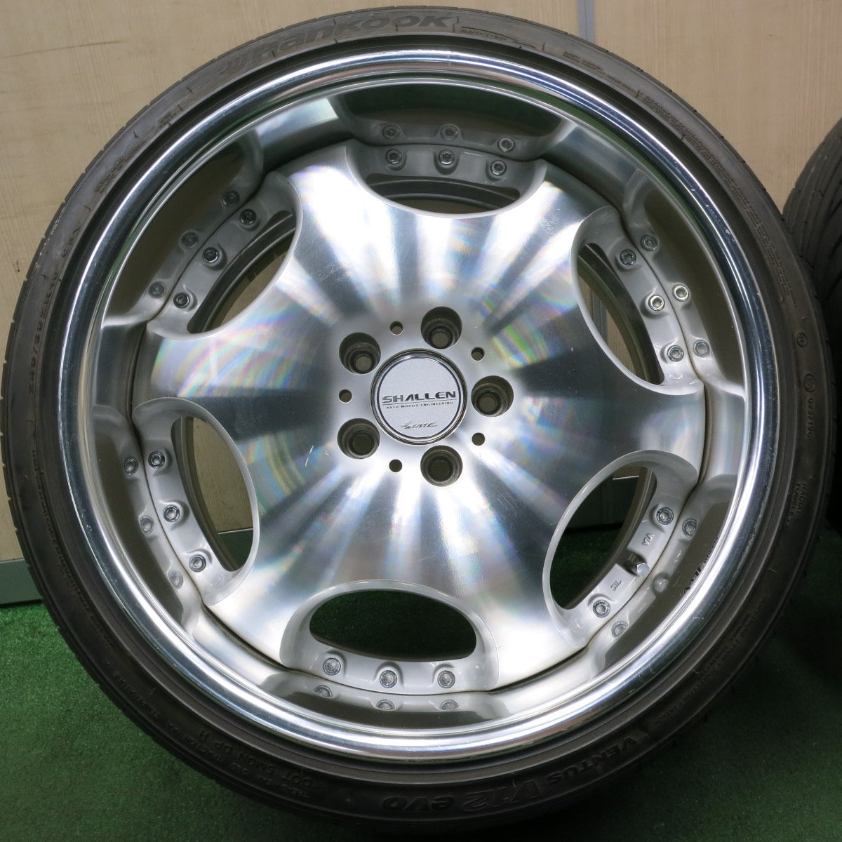 *送料無料* バリ溝！23年！9.5分★SHALLEN AME 225/35R19 245/35R19 ナンカン ウルトラスポーツ NS-2 ハンコック ベンタス V12 evo シャレン PCD114.3/5H★4051303NJノ
