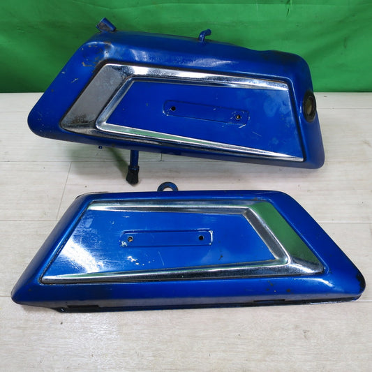 2点セット☆ヤマハ DX250 DS7 純正 サイド カバー オイル タンク 型式 不明 バイク パーツ 現状品☆