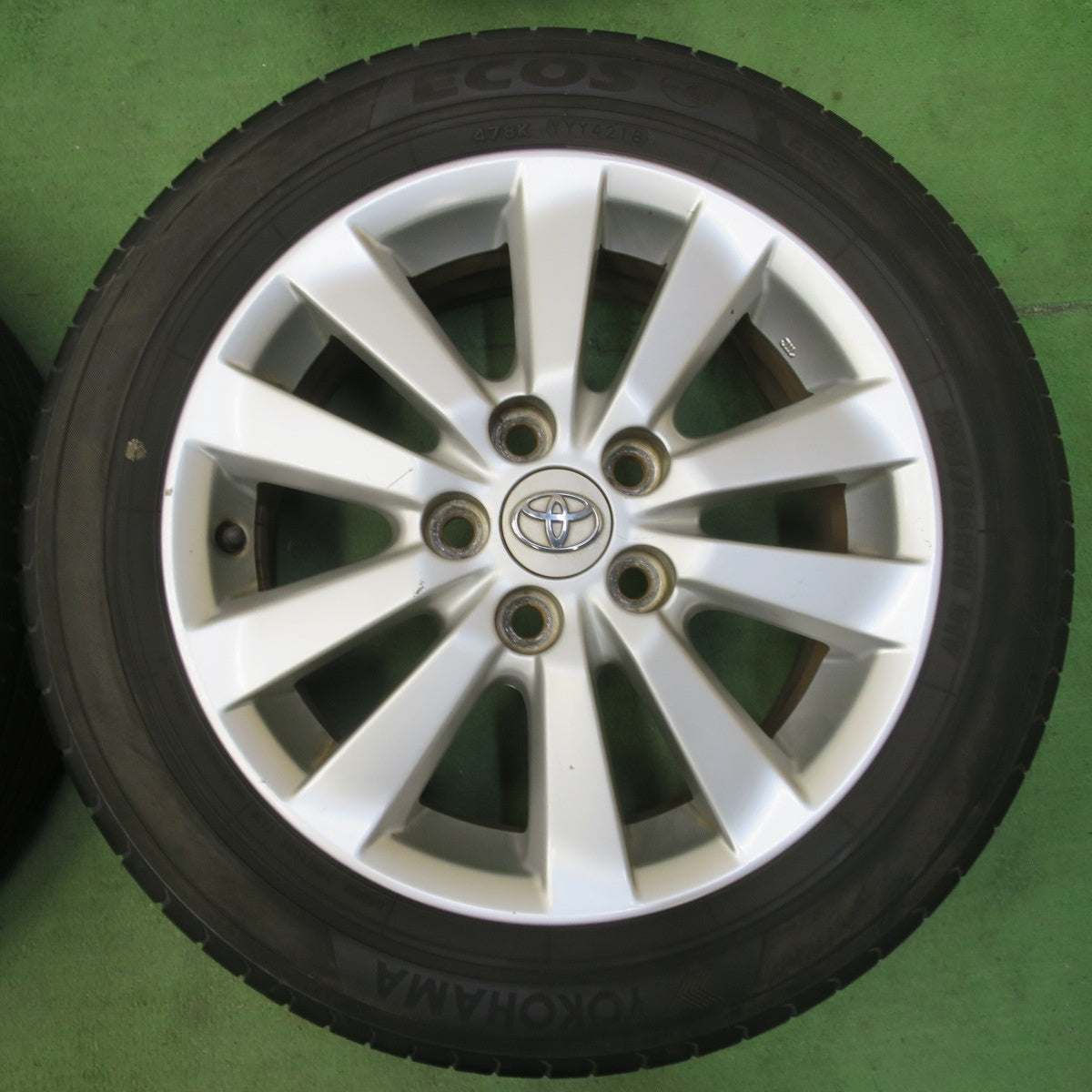 4本価格★トヨタ オーリス 純正 205/55R16 ヨコハマ エコス ES31 16インチ PCD114.3/5H★5050813イノ