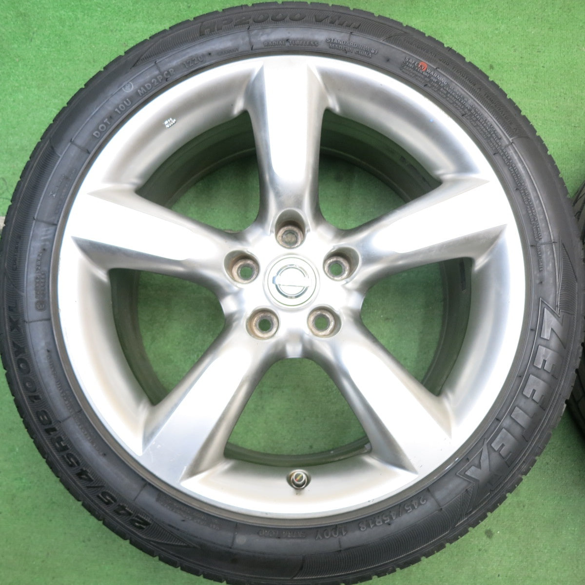 4本価格◎日産 Z33 フェアレディZ 純正 225/45R18 245/45R18 ジーテックス HP2000 vfm 18インチ PCD114.3/5H◎6062803HAノ