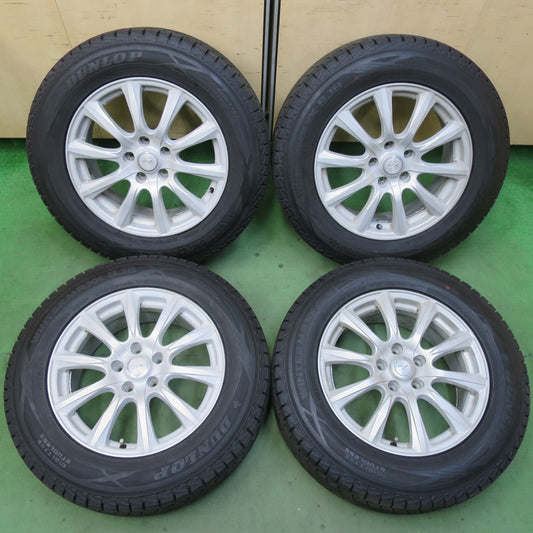 バリ溝！24年！ほぼ10分★スタッドレス 225/65R17 ダンロップ ウインターマックス SJ8 SJ8+ JOKER ジョーカー 17インチ PCD114.3/5H★5122603イス