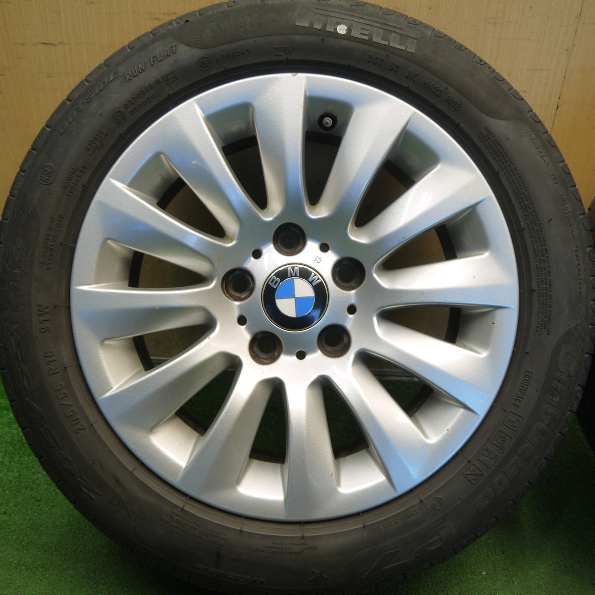 4本価格◎BMW 3シリーズ E90 E91 純正 205/55R16 ピレリ Cinturato P7 チントゥラート 16インチ PCD120/5H◎6091801Hノ