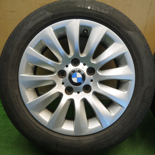 4本価格◎BMW 3シリーズ E90 E91 純正 205/55R16 ピレリ Cinturato P7 チントゥラート 16インチ PCD120/5H◎6091801Hノ