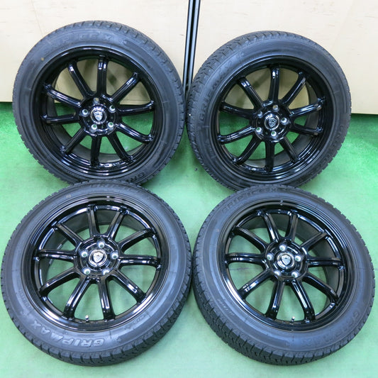 [送料無料] バリ溝！22年！キレイ！9.5分以上★スタッドレス 215/50R18 グリップマックス GRIP ICE X ESTROSA エステローザ 18インチ PCD114.3/5H★4122710SYス