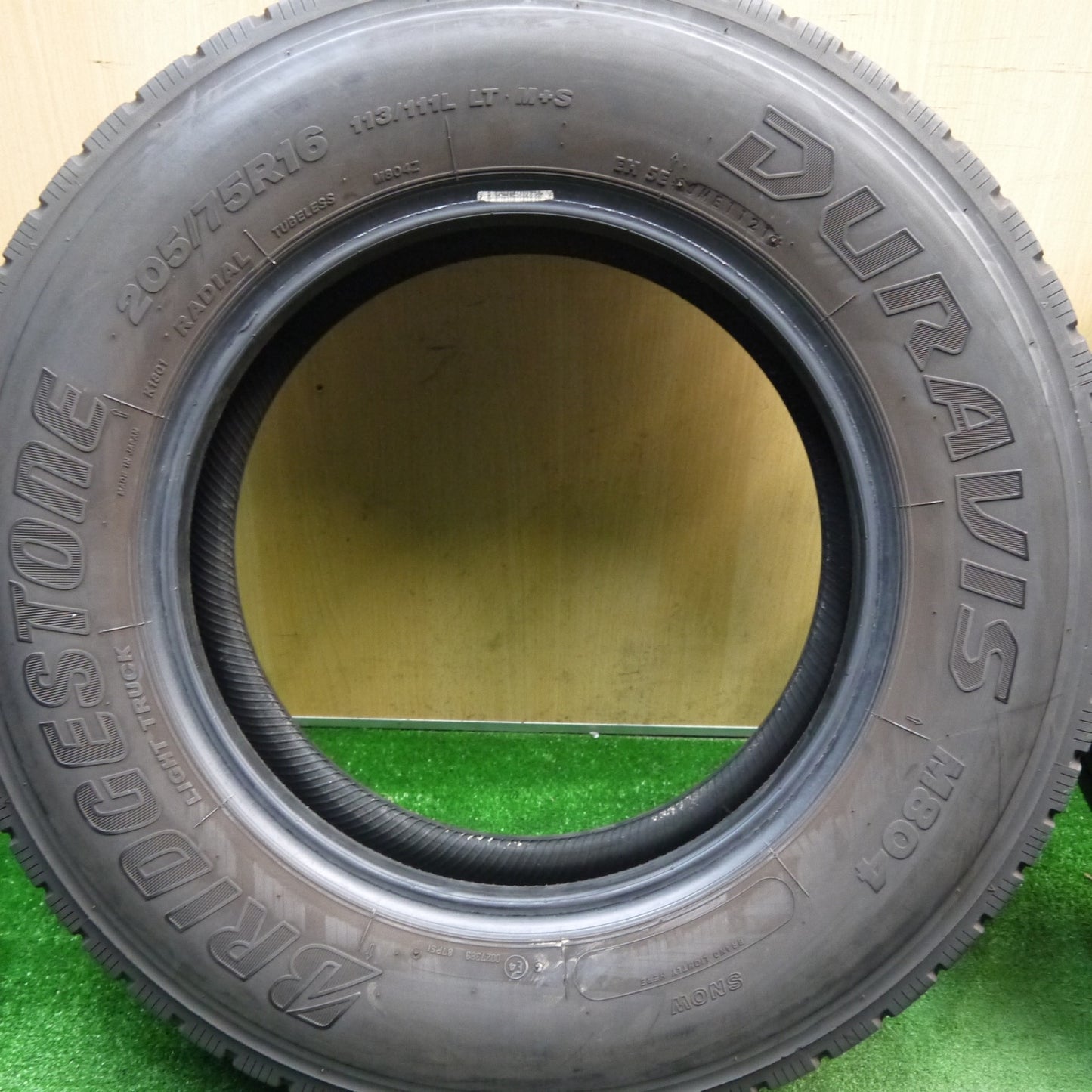 バリ溝！21年！9分！6本★トラック バス タイヤ 205/75R16 113/111L ブリヂストン デュラビス M804 ミックス オールシーズン 16インチ★5121504Hノタ