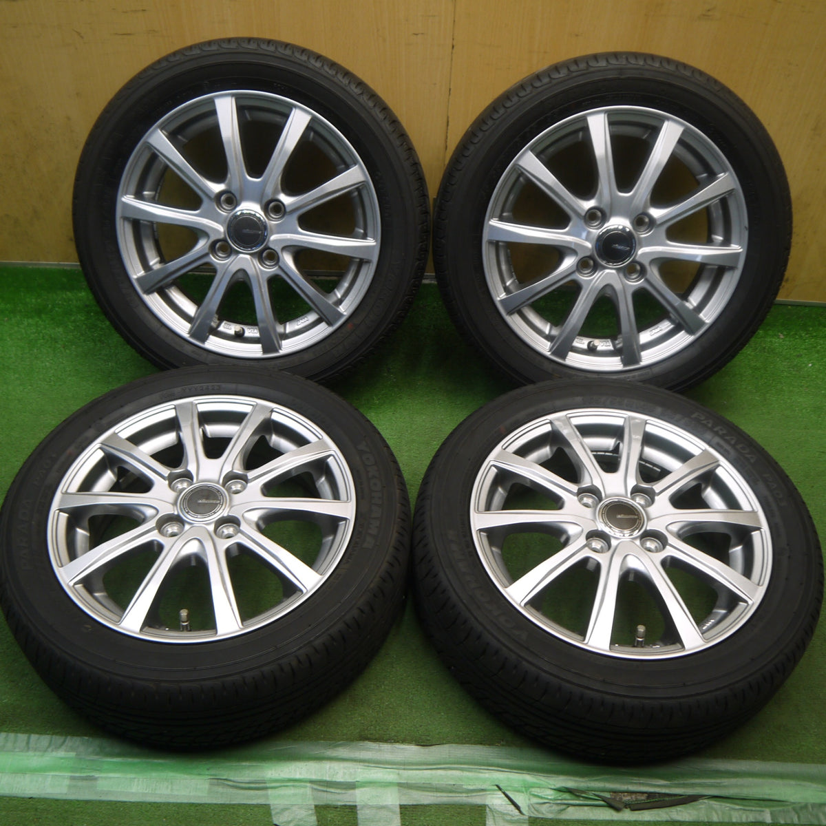 バリ溝！23年！9.5分◎165/55R14 95/93N ヨコハマ PARADA PA03 MiLLOUS VX ミルアス 14インチ 軽サイズ 軽トラック 軽バン 等 PCD100/4H◎6092801Hノ