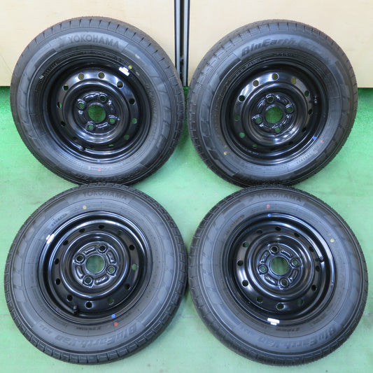 新車外し！25年★スズキ エブリイ バン 純正 スチール 145/80R12 80/78N ヨコハマ BluEarth-Van RY55 RY55D 12インチ PCD100/4H★5071102イノ