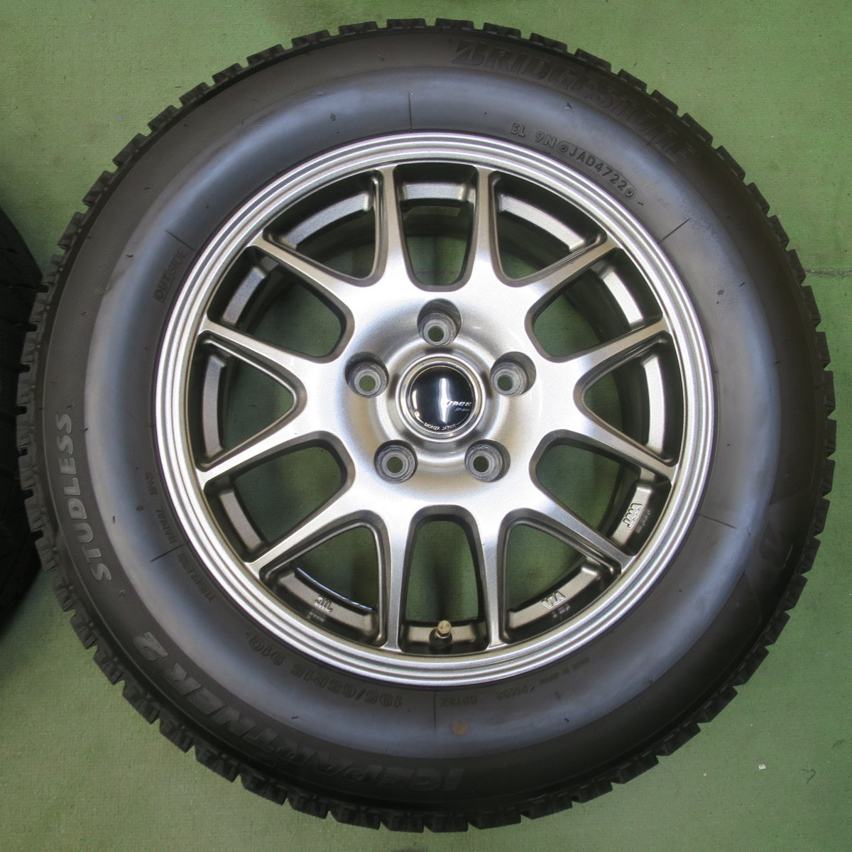 バリ溝！22年！キレイ！8.5分◎スタッドレス 195/65R15 ブリヂストン アイスパートナー2 ZACK JP-205 MONZA ザック モンツァ 15インチ PCD114.3/5H◎6100909イス