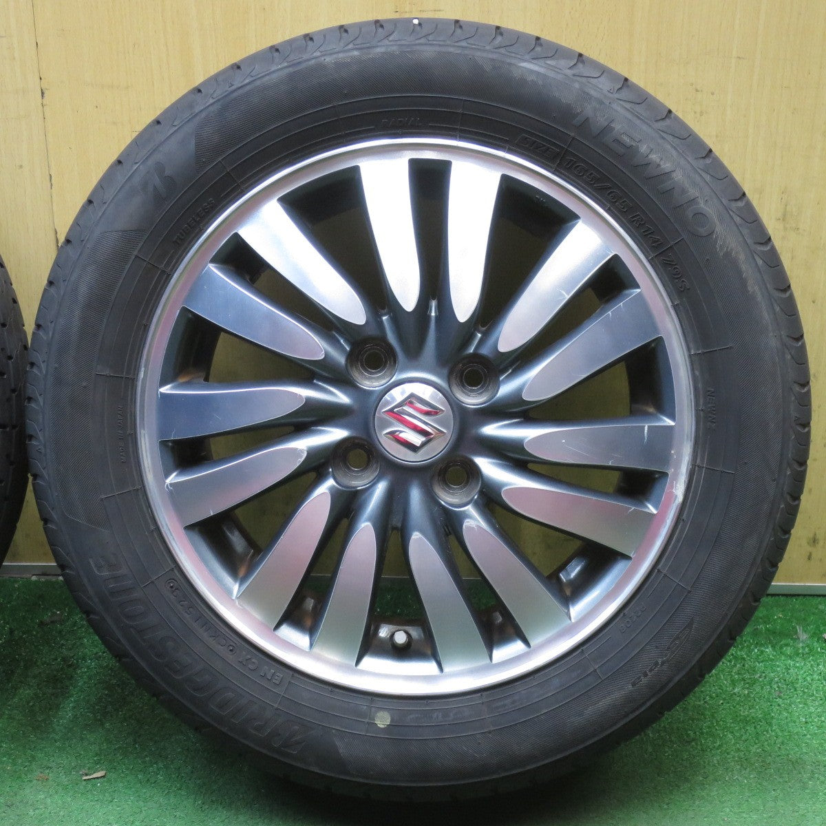 4本価格！23年◎スズキ MA15S ソリオ 純正 165/65R14 ブリヂストン NEWNO ニューノ 14インチ PCD100/4H◎6090101NJノ