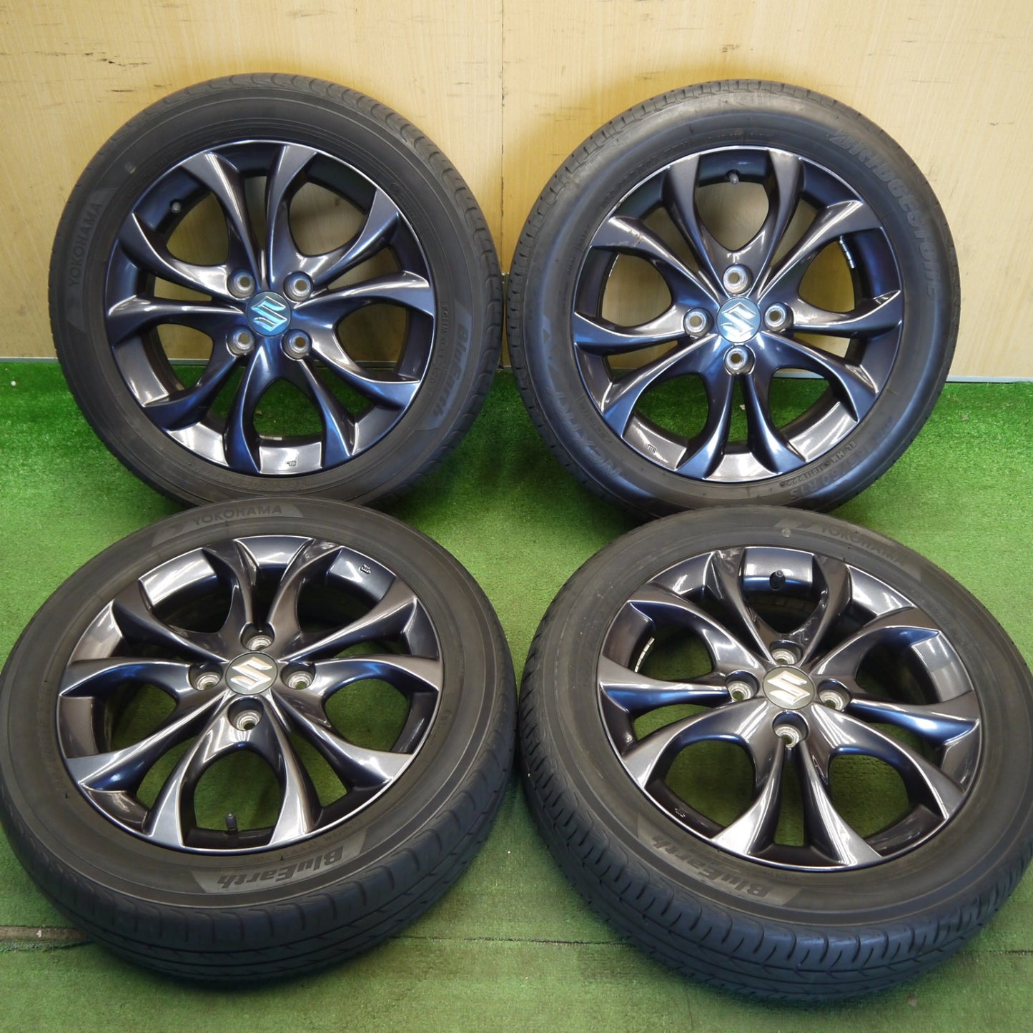 キレイ！22年★スズキ MA15S ソリオ 純正 165/60R15 ブリヂストン ネクストリー エコピア ヨコハマ ブルーアース AE01 15インチ PCD100/4H★6051107Hノ
