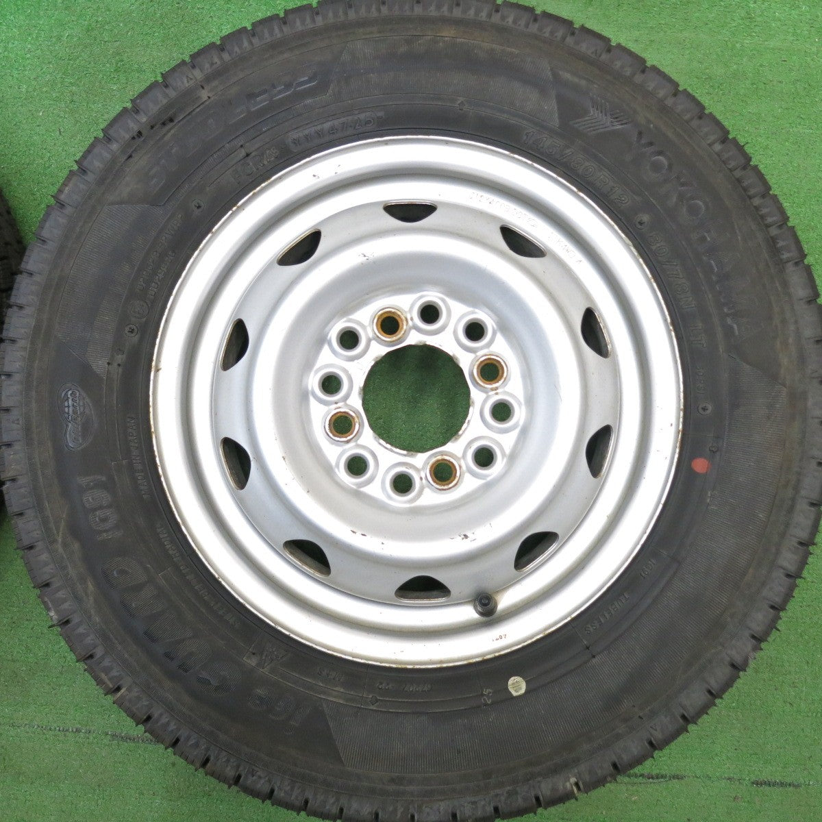 バリ溝！25年！ほぼ10分★スタッドレス 145/80R12 80/78N ヨコハマ アイスガード iG91 スチール ホイール 12インチ PCD100 110 114.3/4H マルチ★6040523HAス
