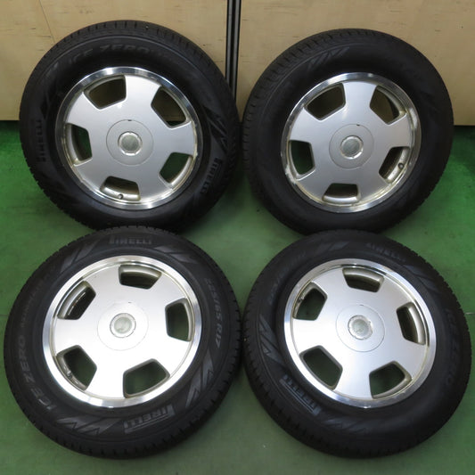 バリ溝！23年！9.5分★スタッドレス 225/65R17 ピレリ アイスゼロ アシンメトリコ 社外 アルミ 17インチ 114.3/4H 5H マルチ★5111408イス