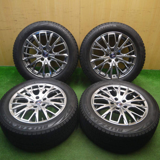 バリ溝！キレイ！8.5分★Lehrmeister L-F FIRST 215/55R17 スタッドレス ブリヂストン ブリザック VRX2 レアマイスター LFファースト 17インチ PCD114.3/5H★5021011Hス