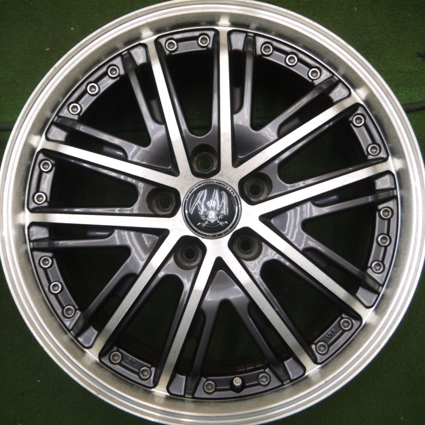 *送料無料* 4本価格★STEINER VZ5 ENKEI 17インチ ホイール 17×7J シュタイナー エンケイ PCD114.3/5H★4051007Hホ