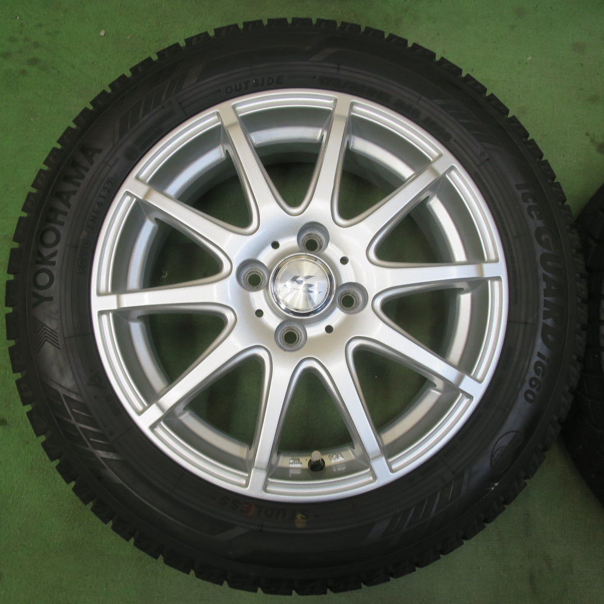 バリ溝！22年！キレイ！9.5分以上★スタッドレス 175/65R15 ヨコハマ アイスガード iG60 KRAITⅡ クレイト2 15インチ PCD100/4H★6031206イス