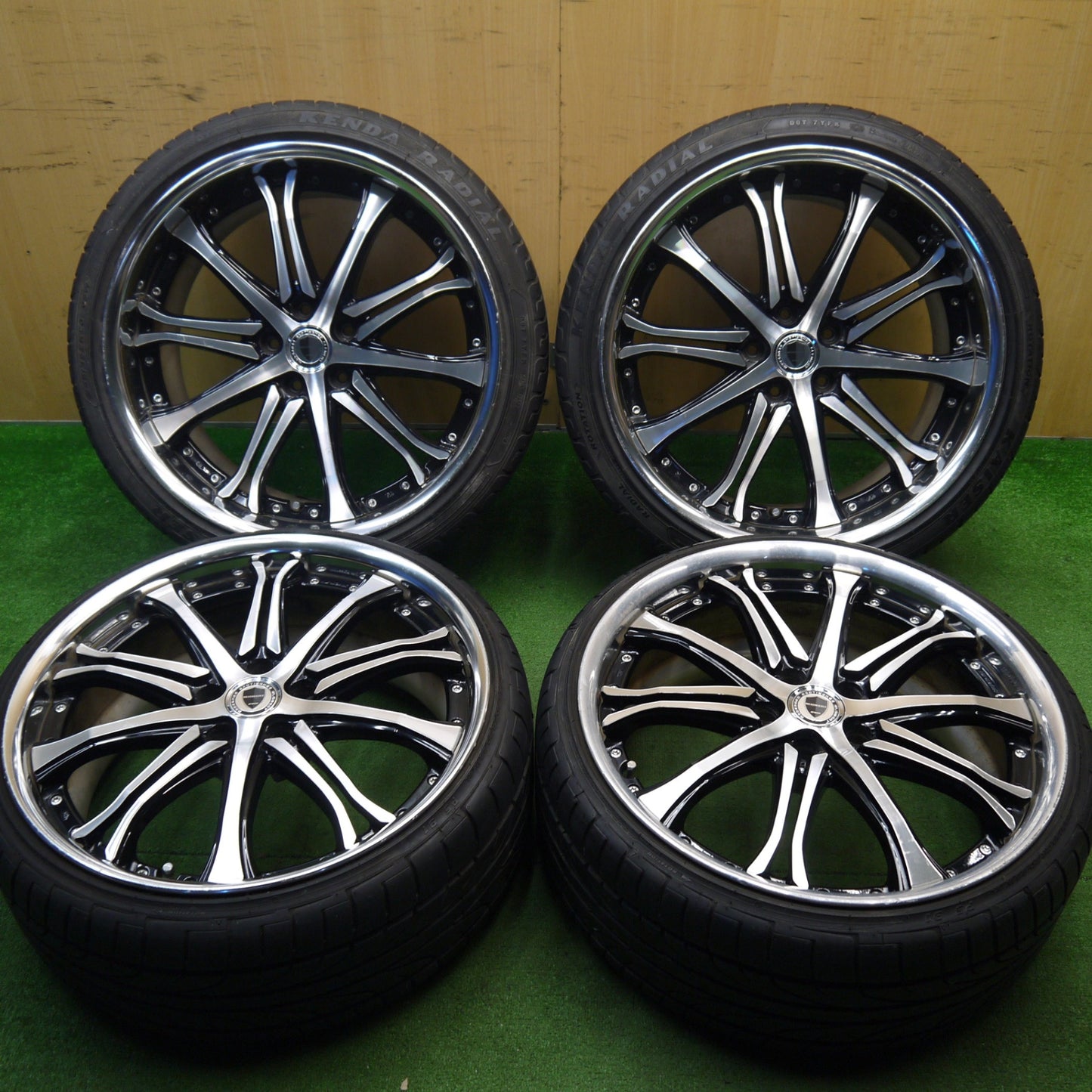 [送料無料] バリ溝！9.5分★WORK SCHWERT SC6 235/30R20 245/35R20 ピンソ タイヤ PS91 ケンダ ラジアル カイザー ワーク シュヴァート シュバート 20インチ PCD114.3/5H★5031704Hノ